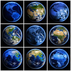 Earth globe set