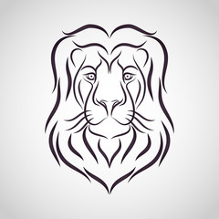 Lion head - vector illustration