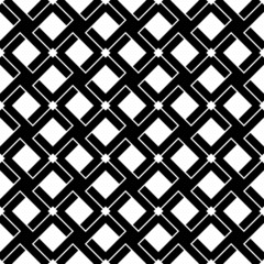 Black and white geometric seamless pattern line interlace style.
