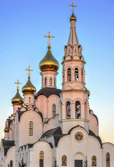 Obraz premium Pyatiprestolny Trinity Church in Iver convent in Rostov