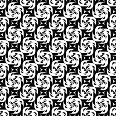 Black and white geometric seamless pattern twist stylish.