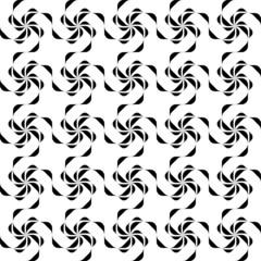 Black and white geometric seamless pattern twist stylish.