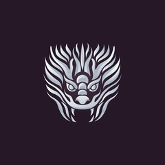 Dragon logo vector design template, dragon icon.