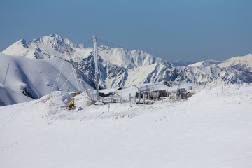 The mountains in Krasnaya Polyana (Sochi, Russia)