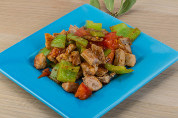 Stir fried pork