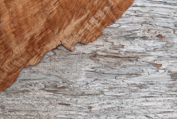 Old wooden background with cracked wood board