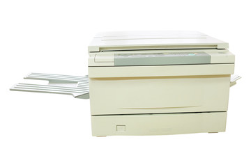 Grey computer printer