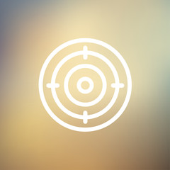 Target thin line icon