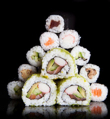 Japanese seafood sushi set