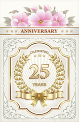 Postcard with the 25th anniversary