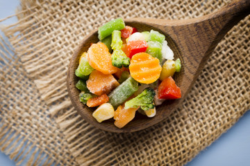 Frozen vegetables.