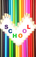 Colorful pencils, close-up