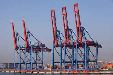 Cargo Cranes, Port of Malaga, Spain