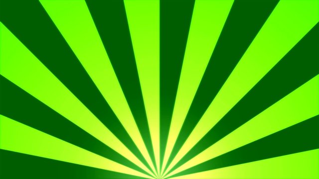 Rotating Stripes Background Animation - Loop Green