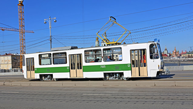 Celebrating the Day of retro trams in Moscow