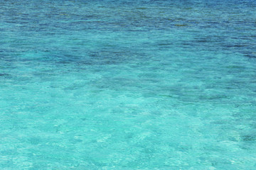 View of beautiful blue ocean water in resort