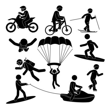 Extreme sports design.