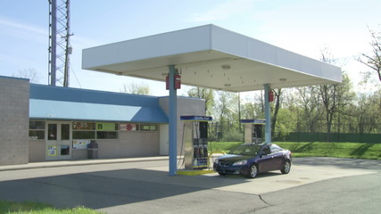 Gas Station Wide Drive Up