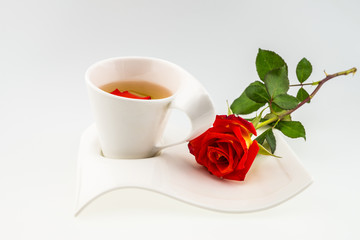Tea time,orange rose theme
