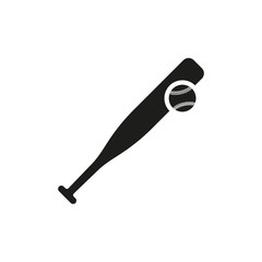 Baseball icon. Game symbol. Flat