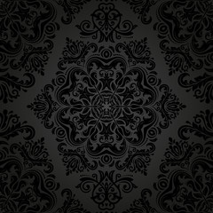 Damask Seamless  Pattern. Orient Background