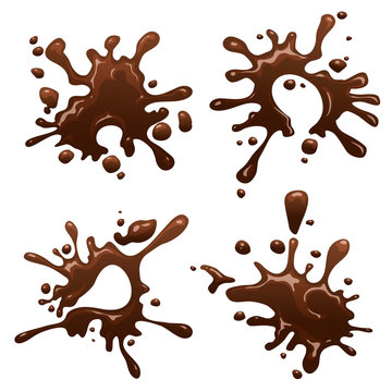 Chocolate drops and blots