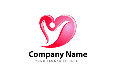 Obraz premium Serve with Love - Logo