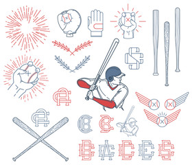 Collection of Baseball symbols