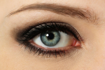 Obraz premium Female eye close up