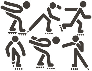 roller skates icons