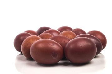 pile of brown colored eggs
