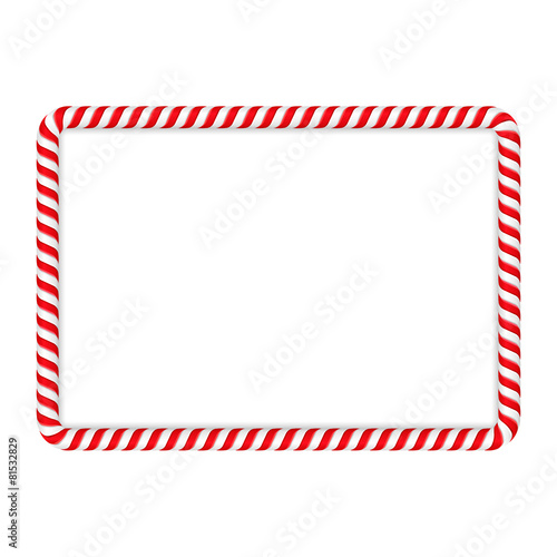 "Candy Cane Frame" Stock image and royalty-free vector files on Fotolia.com - Pic 81532829