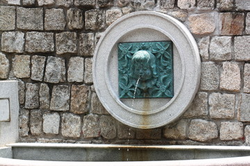 decoration fountain on the wall