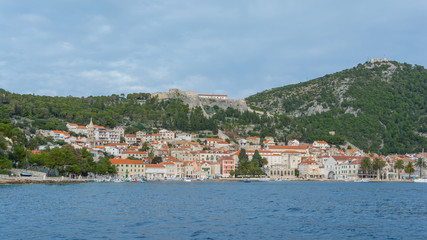 Hvar in Croatia, view from sea