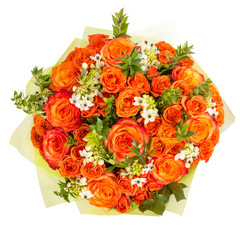 flowers bouquet isolated on white background