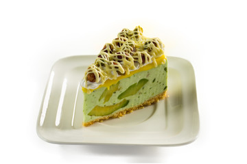 Avocado mousse cake