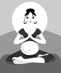 Yoga for pregnant women and sun black