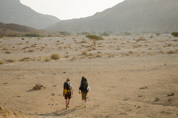 Hiking in Israel's Negev Desert