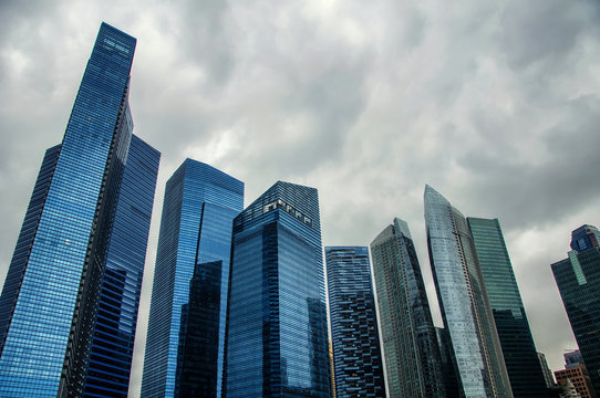 High skyscrapers of Singapore