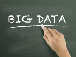 big data words written by hand