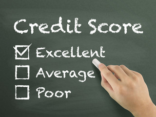 credit score survey written by hand