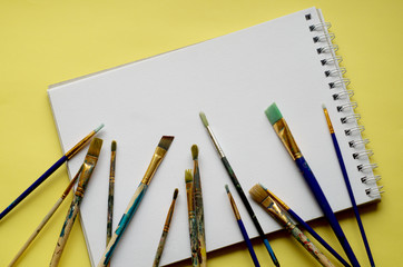 Sketchpad with brushes