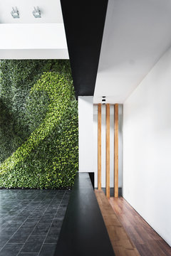 Modern Architecture Minimal Style Interior With Vertical Garden