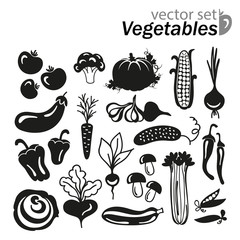 Vegetables icon set - 81538803
