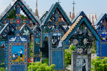 The merry cemetery of Sapanta, Maramures.