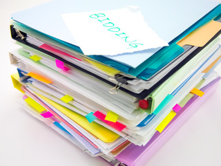 The Pile of Business Documents; Bidding