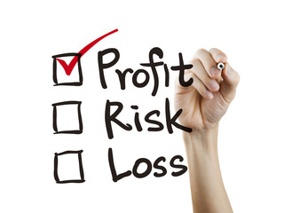 investment checklist checking by hand