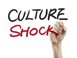 culture shock words written by hand