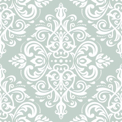 Damask Seamless  Pattern. Orient Background