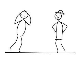 Ehekrach, Streit - Mann und Frau, Isolation und häusliche Gewalt in der Pandemie, Corona, Coronakrise